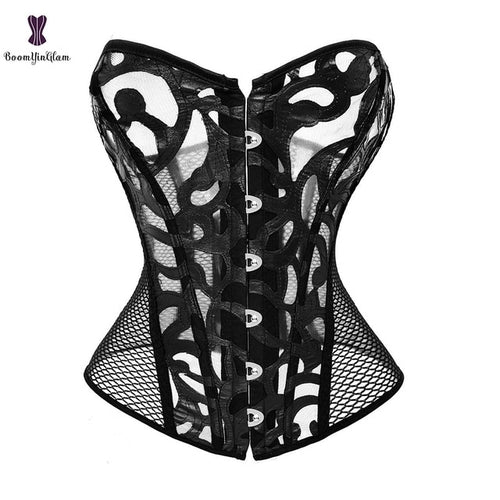 Lace Up Overbust Corset